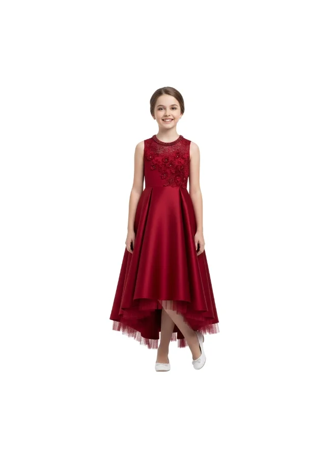 D'Daniela Satin High-Low Dress
